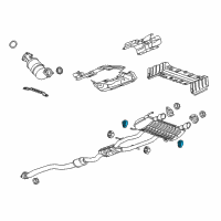 OEM Chevrolet Colorado Tailpipe Insulator Diagram - 15120136