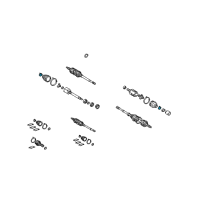 OEM Lexus Clamp, Rear Drive Shaft Diagram - 42345-08070