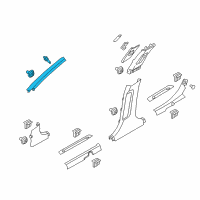 OEM 2017 Kia Optima Trim Assembly-Front Pillar Diagram - 85810D4000BGA