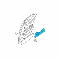 OEM 2014 Nissan Titan Rear Door Armrest, Left Diagram - 82941-ZR00B