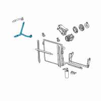 OEM Mercury Hose & Tube Assembly Diagram - AL5Z-19D850-D