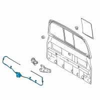 OEM 2019 Toyota Tacoma Window Regulator Diagram - 69088-04010