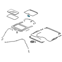OEM 2022 Honda Ridgeline Handle, Sunshade *NH900L* (DEEP BLACK) Diagram - 70611-T2A-A01ZK