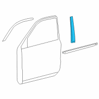 OEM 2009 Toyota Land Cruiser Frame Molding Diagram - 75756-60040