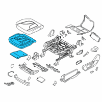 OEM Lincoln Seat Cushion Pad Diagram - KA1Z-58632A22-D