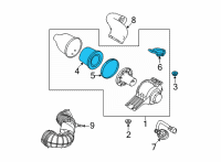 OEM 2013 Ford E-250 Air Tube Insulator Diagram - 5C2Z-9B929-AA