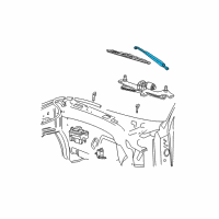 OEM 1997 Ford Expedition Wiper Arm Diagram - F85Z-17526-AB