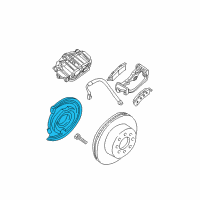 OEM 2005 GMC Sierra 3500 Plate Kit, Rear Brake Shoe Guide Diagram - 88965717