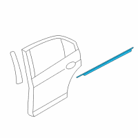 OEM 2011 Lincoln MKZ Belt Weatherstrip Diagram - 7H6Z-5425597-A