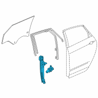 OEM 2017 Cadillac XT5 Window Regulator Diagram - 84631512