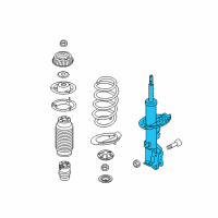 OEM 2014 Kia Rio Front Strut Assembly Kit, Right Diagram - 546601W210