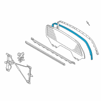 OEM 2014 Toyota Tundra Glass Run Diagram - 68275-0C030