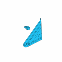 OEM 2012 Honda Civic Garnish Assy., L. FR. Pillar Corner Diagram - 75495-TR3-A01