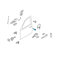 OEM 2009 BMW X5 Catch Key Left Diagram - 51-21-7-187-881