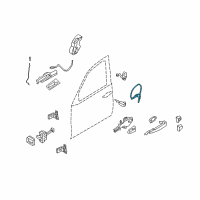 OEM BMW 335d Bowden.Cable, Outside Door Handle Front Diagram - 51-21-7-317-560