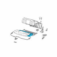 OEM 2000 GMC C3500 Cushion, Rear Seat <Use 1C8J 0100B> Diagram - 12381533