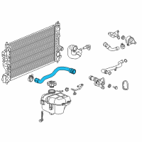 OEM 2018 Buick Cascada Upper Hose Diagram - 13347810