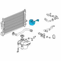 OEM 2019 Buick Cascada Outlet Radiator Coolant Hose Assembly Diagram - 13383058