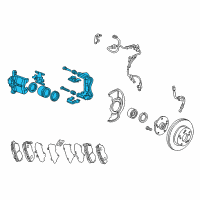 OEM 2001 Honda Accord Caliper Sub-Assembly Diagram - 06453-S87-506RM