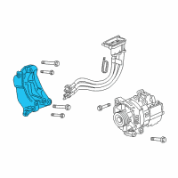 OEM Saturn Aura Bracket Diagram - 12595292