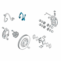 OEM 2018 Kia Stinger Sensor Assembly-Front Abs L Diagram - 59810J5100
