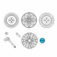 OEM 2021 Kia Rio Wheel Hub Cap Assembly Diagram - 52960H8200