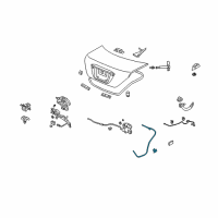 OEM Acura Cable, Trunk Opener (Emergency) Diagram - 74880-SJA-A01