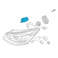 OEM 2019 Kia Soul Unit Assembly-HEADLAMP Automatic L Diagram - 92190B2000