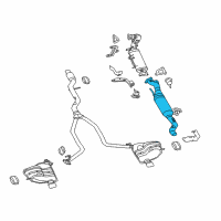 OEM 2015 Jeep Grand Cherokee Catalytic Converter Diagram - 68329875AA