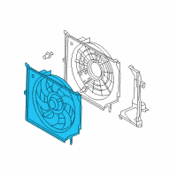 OEM 2003 BMW Z4 Engine Cooling Fan Assembly Diagram - 17-42-7-542-912