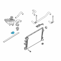 OEM 2011 Ford Crown Victoria Overflow Hose Diagram - F8AZ-8075-BB