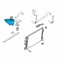 OEM Lincoln Town Car Reservoir Diagram - 3W1Z-8A080-AA