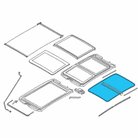 OEM 2021 BMW M235i xDrive Gran Coupe Gasket, Roof Cut-Out Diagram - 54-10-7-332-706