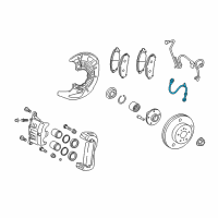 OEM 2015 Toyota Highlander Brake Hose Diagram - 90947-A2093