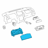 OEM 2012 Toyota Camry Meter Assembly, Combination Diagram - 83800-0X160