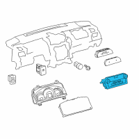 OEM 2012 Toyota Camry Dash Control Unit Diagram - 55900-06380