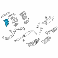 OEM 2012 Nissan Sentra Cover-Exhaust Manifold Diagram - 16590-ET81C