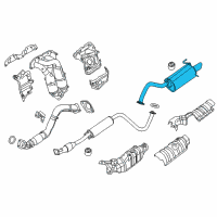 OEM 2012 Nissan Sentra Exhaust, Main Muffler Assembly Diagram - 20100-ET80A