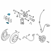 OEM 2020 Kia Niro Pad Liner Diagram - 58246A4000