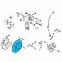 OEM 2021 Kia Niro Disc-Rear Brake Diagram - 58411G2700