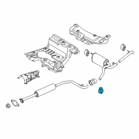 OEM 2020 Ford Transit Connect Exhaust Pipe Isolator Diagram - CV6Z-5A262-B