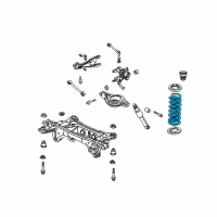 OEM 2005 Honda Pilot Spring, Rear Diagram - 52441-S9V-A01