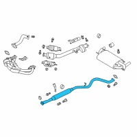 OEM 2015 Scion FR-S Intermed Pipe Diagram - SU003-01118