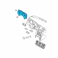 OEM 2006 Ford Mustang Cluster Assembly Diagram - 7R3Z-10849-EA