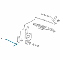 OEM Chevrolet Silverado Washer Hose Diagram - 20908175