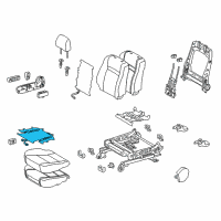 OEM 2016 Toyota Camry Seat Cushion Heater Diagram - 87510-06100