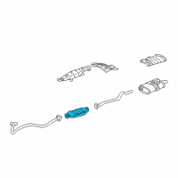 OEM 1998 Pontiac Sunfire 3Way Catalytic Convertor Assembly Diagram - 25317334