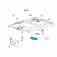 OEM 2016 Ford F-150 Dome Lamp Diagram - FL3Z-13776-BF