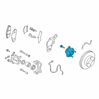 OEM 2018 Chevrolet City Express Front Hub Diagram - 19318332