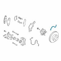 OEM 2017 Chevrolet City Express Brake Hose Diagram - 19316604